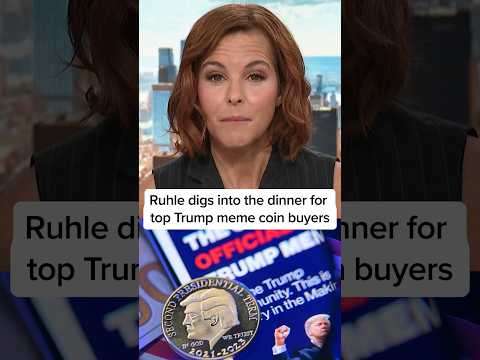 Ruhle DIGS into the dinner for top Trump meme coin buyers