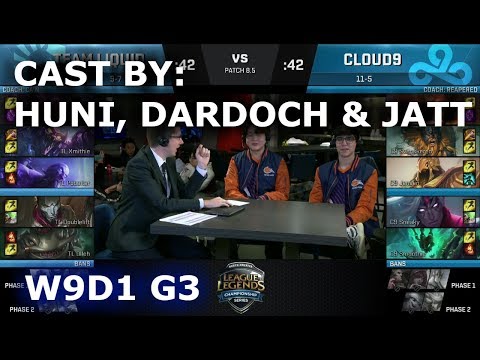 TL vs C9 - cast by Huni, Dardoch & Jatt (NA LCS Lounge) | Week 9 Day 1 S8 NA LCS Spring 2018