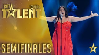 María Mendoza supera sus miedos y nos inunda con su voz | Semifinales 4 | Got Talent España 2016