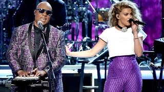 Tori Kelly and Stevie Wonder - Take Me With U by Prince at the BET Awards 2016