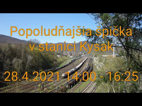 Popoludňajšia špička v stanici Kysak 28.4.2021