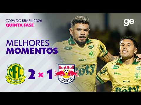 Gols e lances de Mirassol x Red Bull Bragantino
