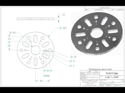 Learning Solid Edge  - Lab 1 - Updated