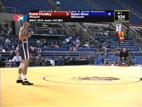Junior Freestyle 145 pounds - Dylan Ness vs. Kaleb Friedley