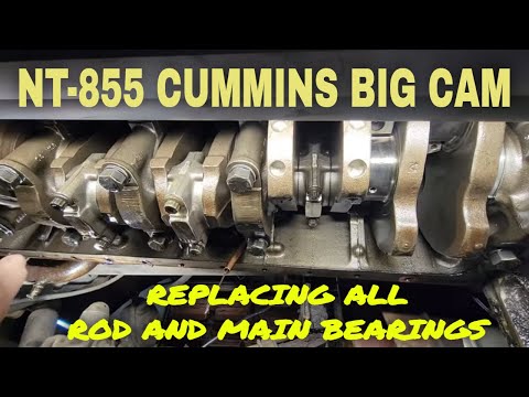 PETERBILT NT855 BIG CAM CUMMINS! ROLLING IN NEW ROD AND MAIN BEARINGS
