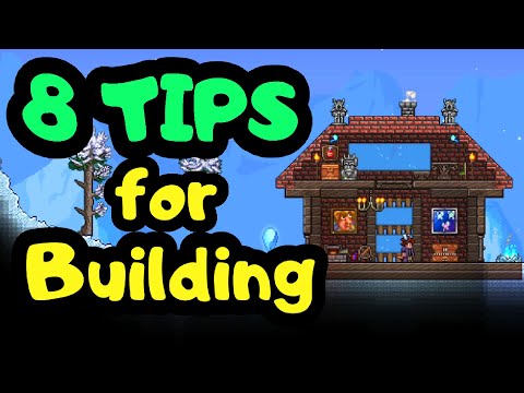 8 TIPS to Improve YOUR BUILDS  in Terraria 1.4!