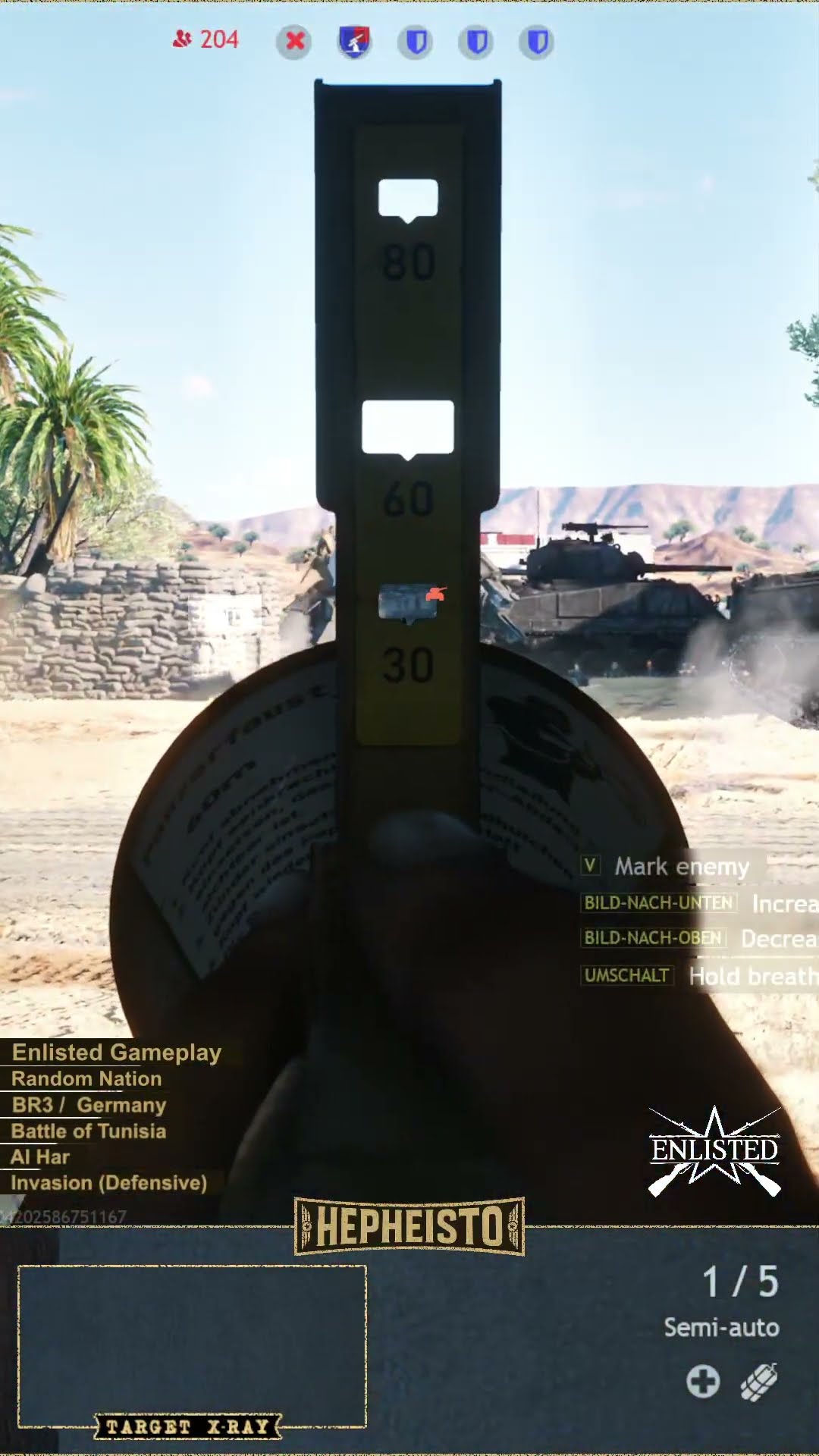 Anti Tank Gunner eliminates M4A2 Sherman "Bomb" with Panzerfaust 60