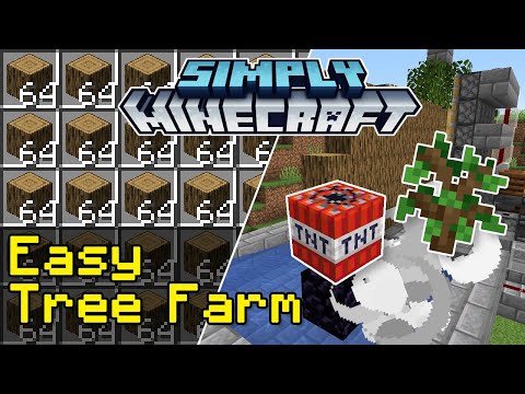 Easy Tree Farm Tutorial | Simply Minecraft (Java Edition 1.18) — Minecraft farm tutorial thumbnail