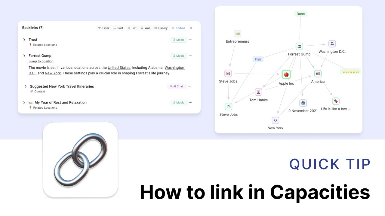 How to Link In Capacities