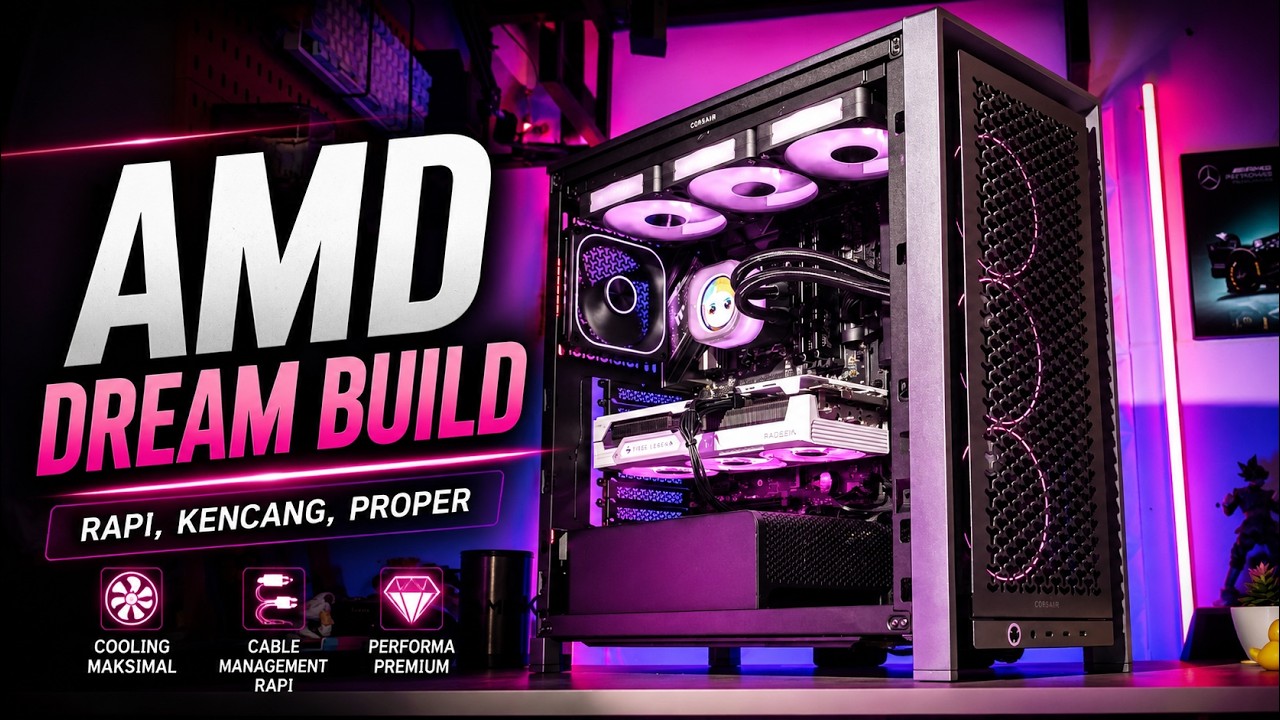 Rakitan PC AMD Impian !! Rapi, Kencang, Proper Buat Gaming 1440p Ultra