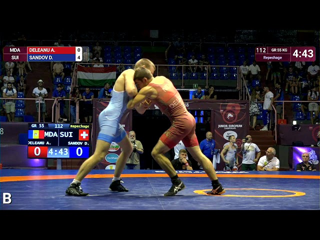 196 | 112 | Juniors GR 55kg | Repechage | DELEANU Artiom (MDA) | SANDOV Dimitar Ivaylov (SUI)