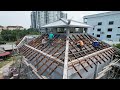 Chengal Timber Roof Rafter Neobalanocarpus Most Famous Timber in Malaysia - Tropical Timber Roof