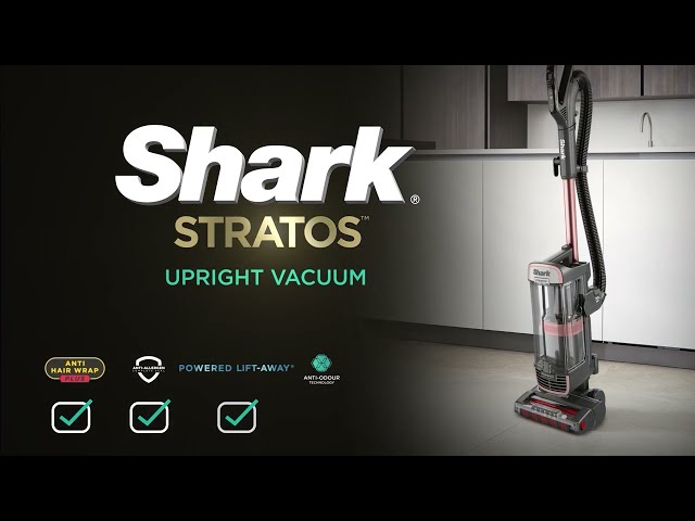 Shark Stratos Pet Pro Anti Hair Wrap Plus Upright Vacuum Cleaner - Rose Gold