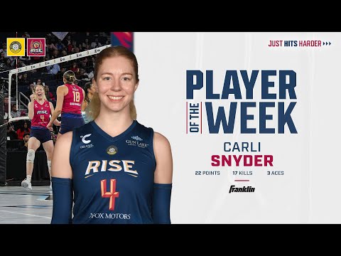 Carli Snyder | Pro Volleyball Federation Player of the Week Presented By Franklin Sports