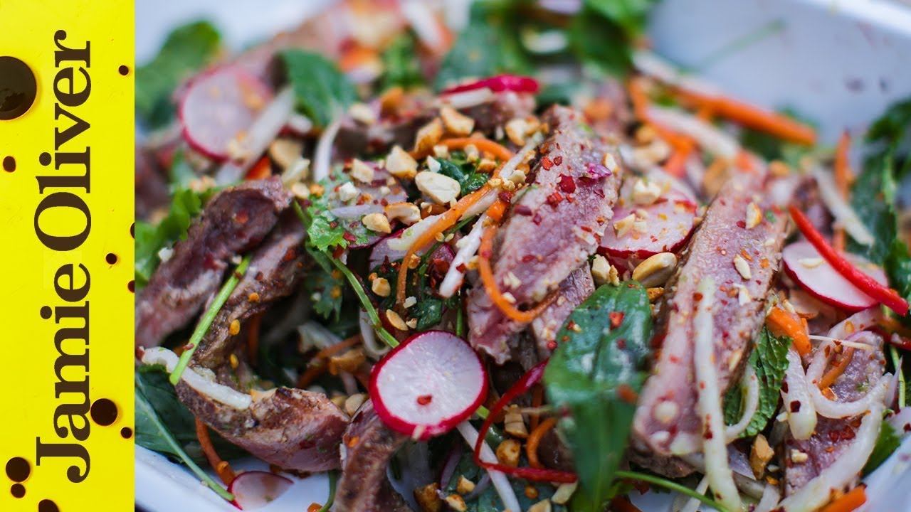 Oriental beef salad: Food Busker