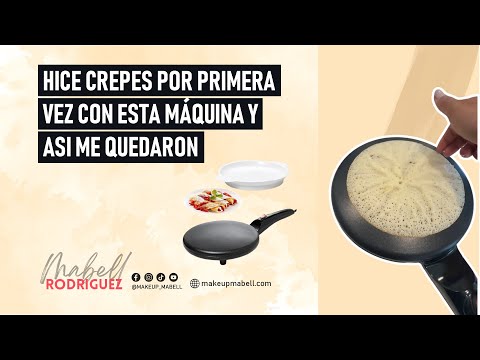 Hice crepes por primera vez con esta máquina y asi me quedaron 🥰🤭