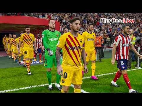 PES 2021 - Atletico Madrid vs Barcelona - Full Match & Goals - Gameplay PC