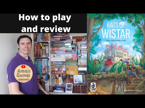 Rats of Wistar how to setup play and review board game Castle Con AmassGames 4K #games #boardgame
