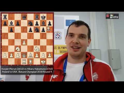 And that's how Kacper Piorun beat Hikaru Nakamura | Poland vs USA | Batumi Olympiad 2018