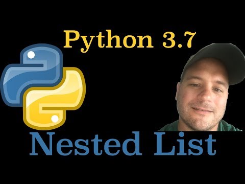 Python 3.7: Nested List In Python
