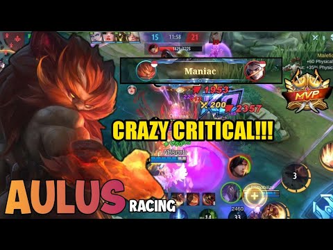 AULUS RACING CRAZY CRITICAL DAMAGE!!! -MobileLegends Gameplay