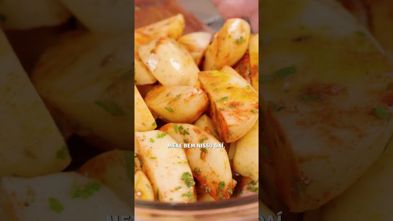 BATATA RÚSTICA NO FORNO, RÁPIDA E FÁCIL! Wilza Leonel