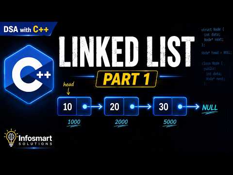 Master Linked List in C++ - C++ tutorial video thumbnail