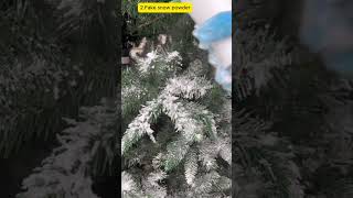 #christmas  Hacks 126--How to flocked a Christmas tree ?#christmas  #decoration  #xmas #decoration 