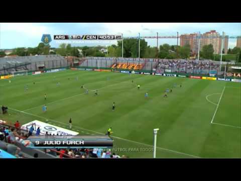 Gol de Furch. Arsenal 1 - Rosario Central 0. Fecha 8. Torneo Final 2014. Fútbol Para Todos