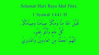 Download lagu Ucaapan Selamat hari raya idul fitri 1441 H || Green Screen mp3