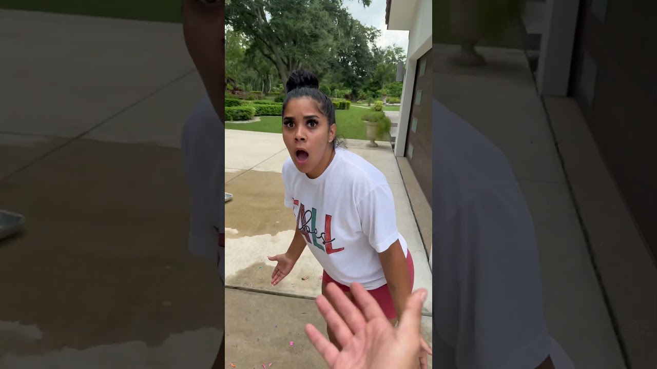 Dad catches son wetting dog then mom does this #shorts