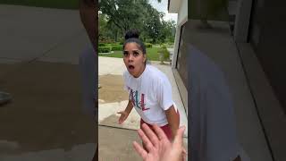 Dad catches son wetting dog then mom does this #shorts