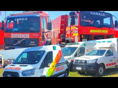 Bomberos y Ambulancias: ¡Nuevas Unidades en la 70° Expo Rural de Canals, Córdoba!