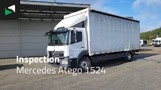 Камион со завеса Mercedes-Benz Atego 1524 4X2 15tonner curtainsides 1500kg Ladebordwand Automat | Слика 4 - Autoline