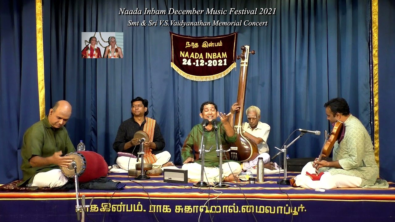 Vidwan Prasanna Venkatraman for Smt & Sri. V.S.Vaidyanathan Memorial concert at Naada Inbam