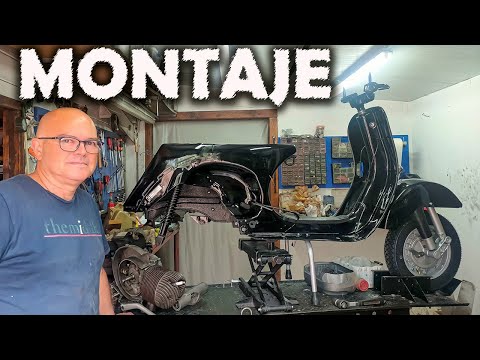 MONTAJE de la VESPA TX  200cc + ASADO ARGENTINO. CAP 11. Vlog 144