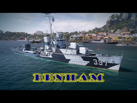 Meet The Benham! Tier 6 American Destroyer (World of Warships Legends Xbox One X) 4k