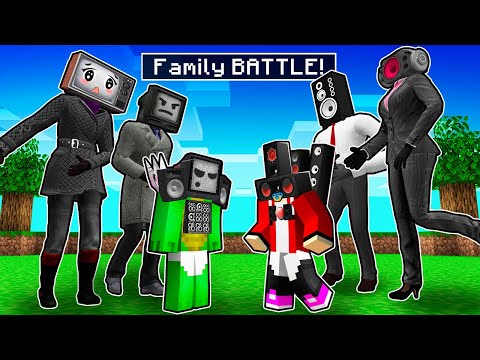 Mynez - MIKEY TV FAMILY vs JJ SPEAKER FAMILY! ALL EPISODES in Minecraft - Maizen