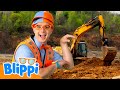 Blippi S Excavator Dig Vehicle Video Educational Videos For Kids