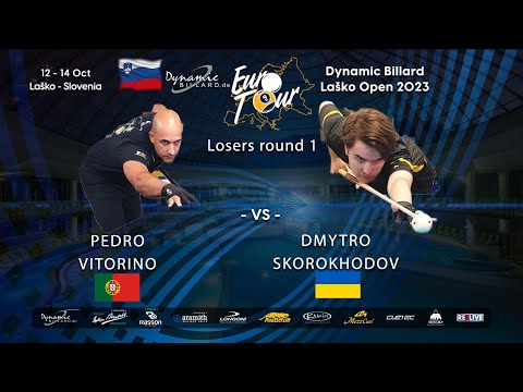 Skorokhodov against Vitorino at the Dynamic Billard EuroTour Laško Open Slovenia 2023