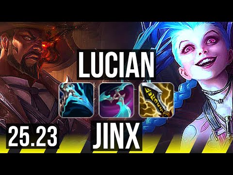 LUCIAN & Nami vs JINX & Thresh (ADC) | Dominating | KR Master | 25.23