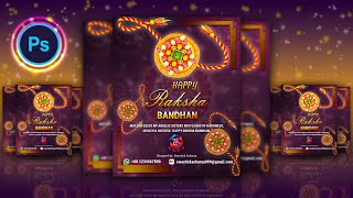 Raksha Bandhan Social Media Poster Design | Raksha Bandhan Poster Design | Adobe Photoshop Tutorial