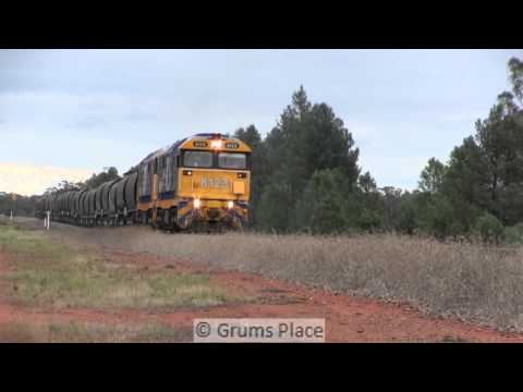 Ardlethan Wheat Train Jan 14-2015  8123 & 8150