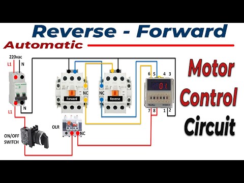 automatic reverse forward motor control / Forward and Reverse motor control circuit with practical
