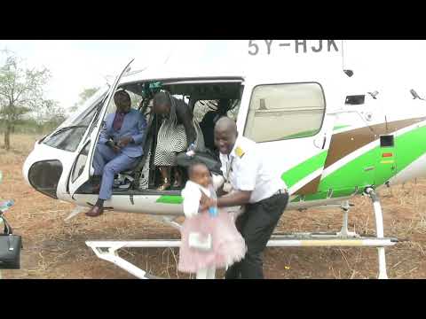 BISHOP LAZARUS MUSYOKA FAMILY  SHAKES THE NATION AFTER LANDING WITH AN HELICOPTER AT REVELATION CITY