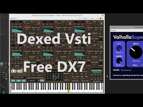 Free Vst - Dexed FM Plugin Synth  -  No Talking