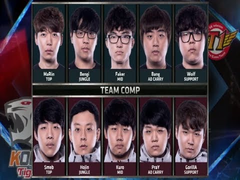 SKT T1 vs KOO Tigers Highlights / LoL 2015 S5 World Championship Finals Game 1