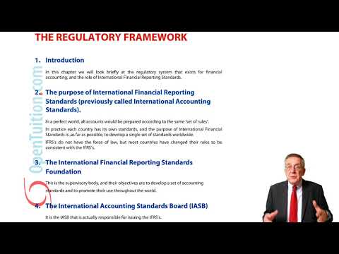 Regulatory Framework - ACCA Financial Accounting (FA) lectures