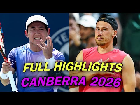 Yoshihito Nishioka vs Kyrian Jacquet Full Highlights | Canberra 2026