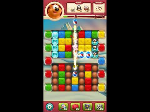 Toon Blast Level 2384 - NO BOOSTERS 🐻🐺🐱 | SKILLGAMING ✔️